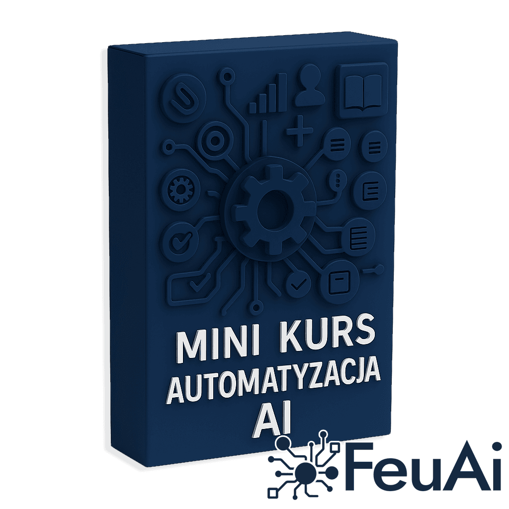 Okładka produktu Mini Kurs Automatyzacja AI od FeuAi – nauka tworzenia własnych automatyzacji dla początkujących AI krok po kroku